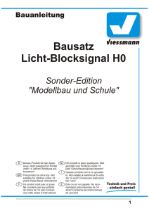 Bausatz Licht-Blocksignal H0 Sonder