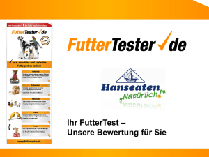 Was ist FutterTester.de? - Hanseaten Naturprodukte GmbH