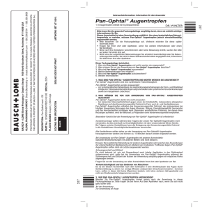 Pan-Ophtal® Augentropfen