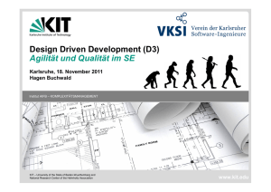 Design Driven Development (D3) Agilität und Qualität im SE