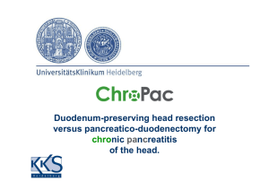 Duodenum-preserving head resection versus - ChroPac