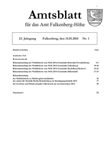 Amtsblatt Nr. 01 - Amt Falkenberg-Höhe