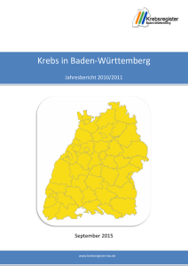 Krebs in Baden-Württemberg, Jahresbericht 2010/2011