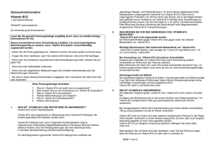 GebrauchsinformationVitamin B12