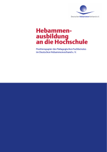 Hebammenausbildung an die Hochschule