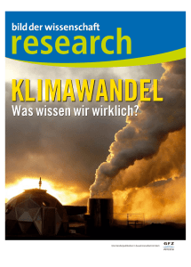 (Klimawandel). - Bild der Wissenschaft