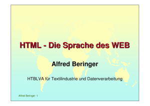 HTML - Alfred Beringer