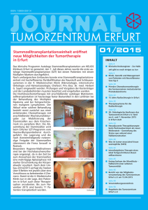 Heft 1/2015 - Tumorzentrum Erfurt