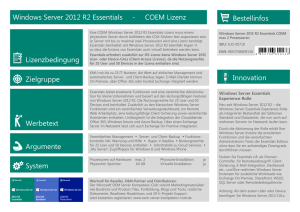 Windows Server 2012 R2 Essentials