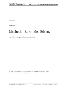 Macbeth - Baron des Bösen