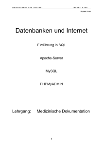 Datenbanken und Internet