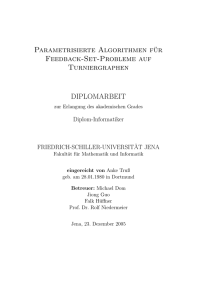 Parametrisierte Algorithmen für Feedback-Set