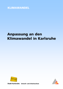 Anpassung an den Klimawandel in Karlsruhe (2008)