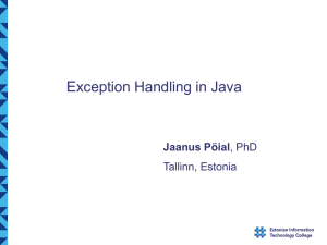 Exception Handling in Java