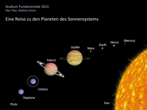 Eine Reise zu den Planeten des Sonnensystems