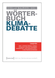 Bauriedl_Wörterbuch Klimadebatte_Einleitung