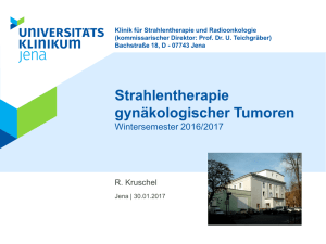 Strahlentherapie gynäkologischer Tumoren