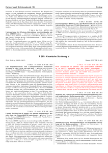 T 505: Kosmische Strahlung V