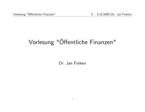 Vorlesung qffentliche Finanzen