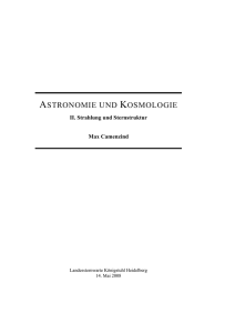 astronomie und kosmologie - FG