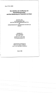 Die Inhibition der Auflösung von Eisen(lll)(hydr)oxiden und