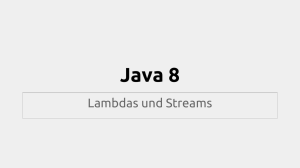 Streams in Java 8