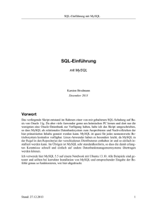 SQL-Einführung