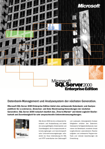 SQL Server 2000 Datenblatt - Gadola Information Systems GmbH