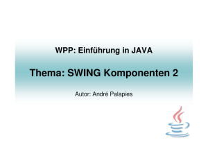 Thema: SWING Komponenten 2