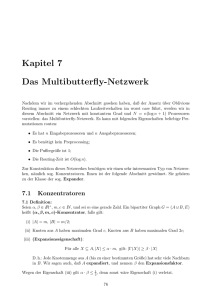 Kapitel 7 Das Multibutterfly-Netzwerk