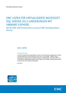 EMC VSPEX für virtualisierte Microsoft SQL Server 2012