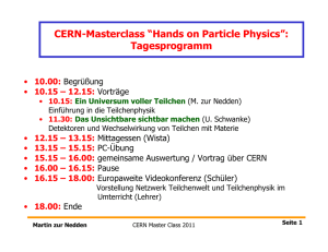 CERN-Masterclass - International Masterclasses