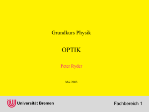 Grundkurs Physik - Universität Bremen