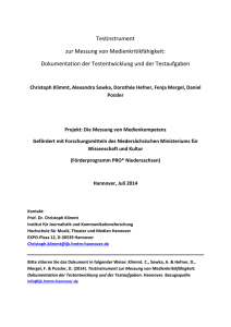 Testinstrument zur Messung von Medienkritikfähigkeit