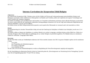 Schulinternes Curriculum Ethik/Religion - Freiherr-vom