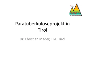 Paratuberkuloseprojekt in Tirol