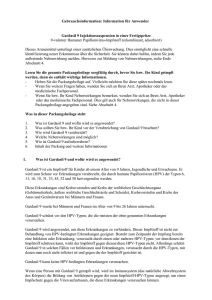 Gebrauchsinformation Impfstoff Gardasil