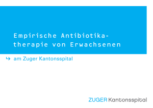 Broschüre Antibiotika-Therapie Kantonsspital Zug