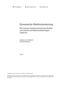 Dynamische Marktorientierung - Working Paper 2015-02