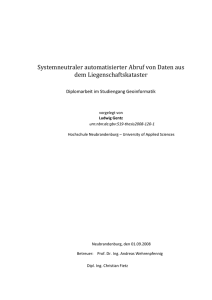 Systemneutraler automatisierter Abruf von Daten aus dem