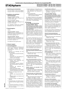 Doxycyclin STADA 100 mg/- 200 mg Tabs Tabletten