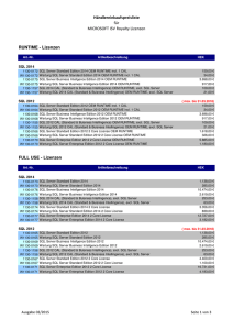 2015-02 Microsoft Preisliste