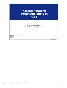 Aspektorientierte Programmierung in C++