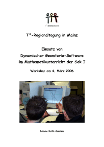 Einsatz von Dynamischer Geometriesoftware im Mathematik