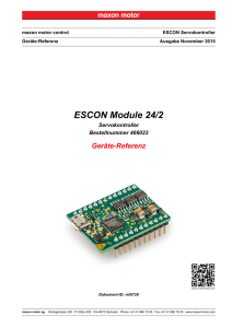 ESCON Module 24/2 Geräte-Referenz