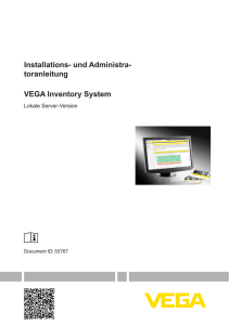 VEGA Inventory System - Lokale Server