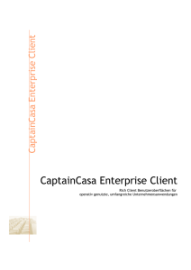 Auf welchen Standards beruht CaptainCasa Enterprise Client?