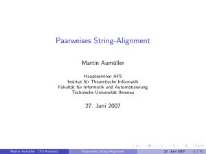 Paarweises String-Alignment
