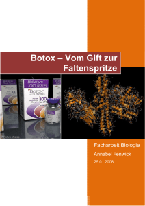 Botox – Vom Gift zur Faltenspritze