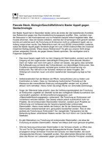Pascale Steck, Biologin/Geschäftsführerin Basler Appell gegen